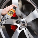 Armor All's Shield for Wheels in use