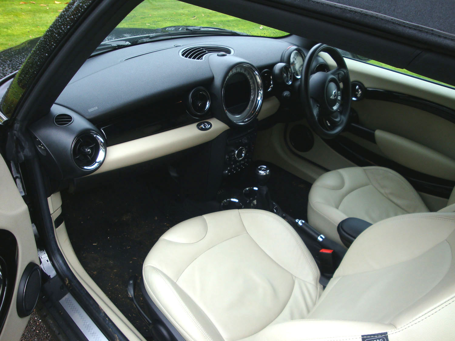 Mini Cooper Convertible - Interior Before - Surrey Shine Car Valet